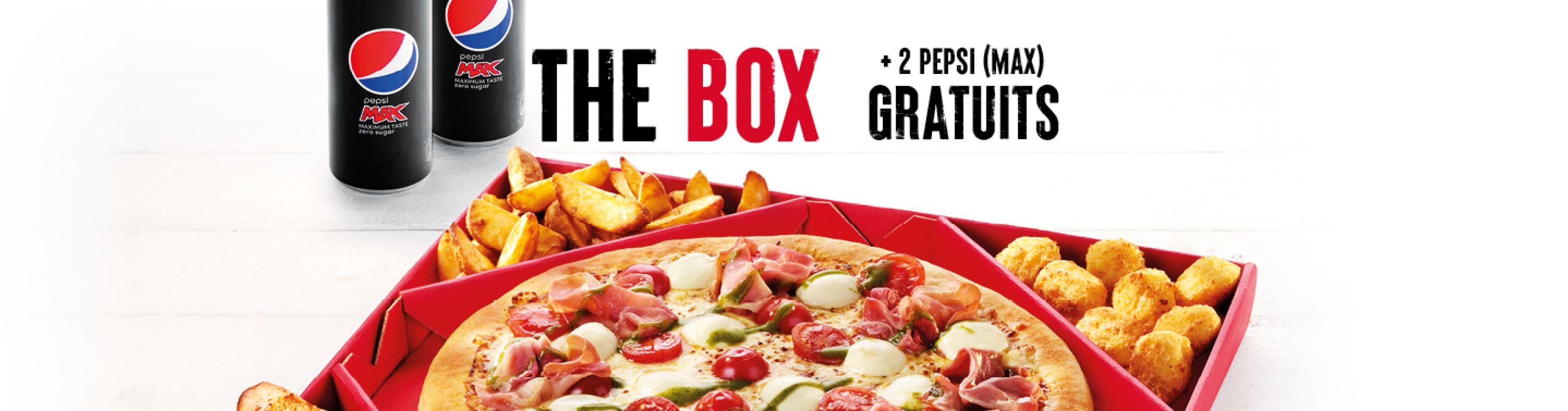 The BOX + 2x Pepsi (Max) gratuits